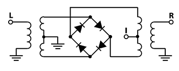 Schematic - Mini-Circuits SRA-1H+ Plug-In Double Balanced Frequency Mixer
